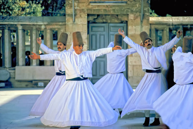 Dervish dancing, Mevlana Museum, Konya, Turkey